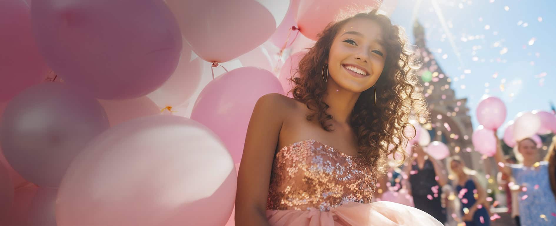 girl outside smiling