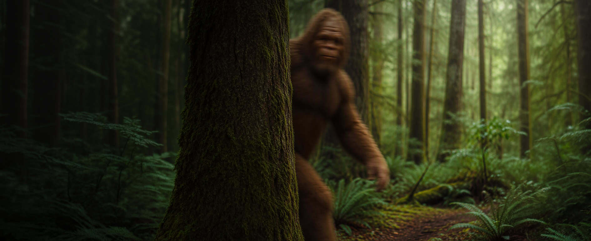 Bifgoot walking the forest